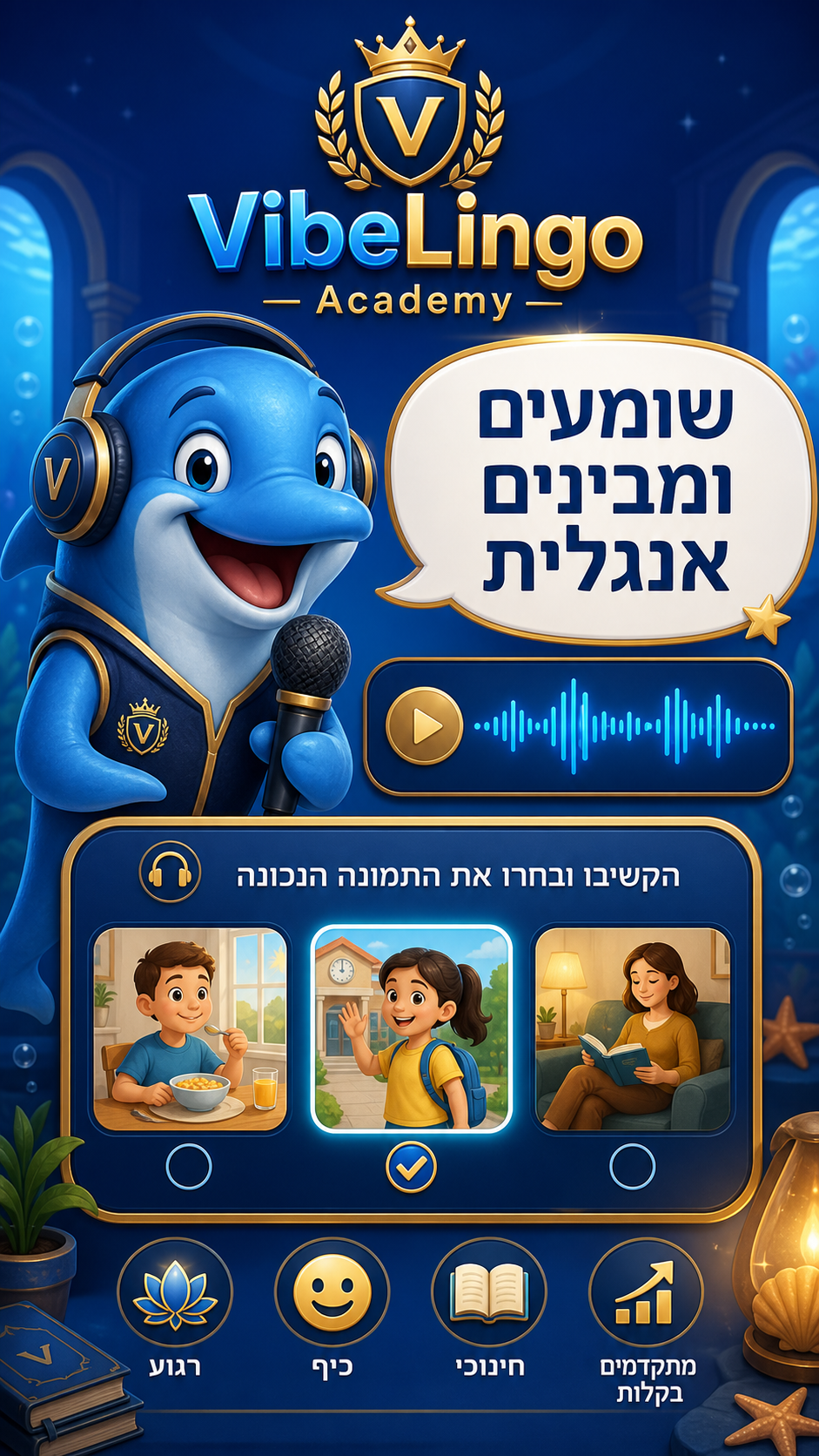 תרגול האזנה באנגלית
